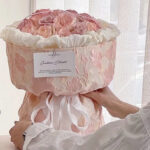 Pink Rose Embossed Flower Box Set